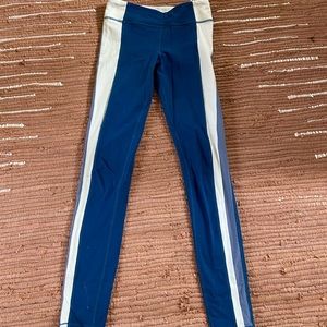 Athlete Multi Colored Blue Leggings